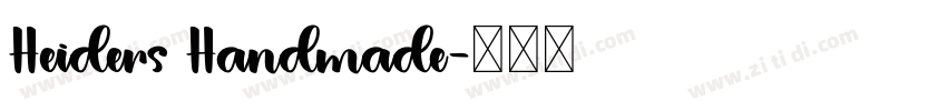 Heiders Handmade字体转换